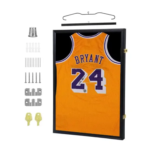 Wholesale Jersey Frame Display Case, Lockable Sport Jersey Shadow Box with 98% UV Protection Acrylic