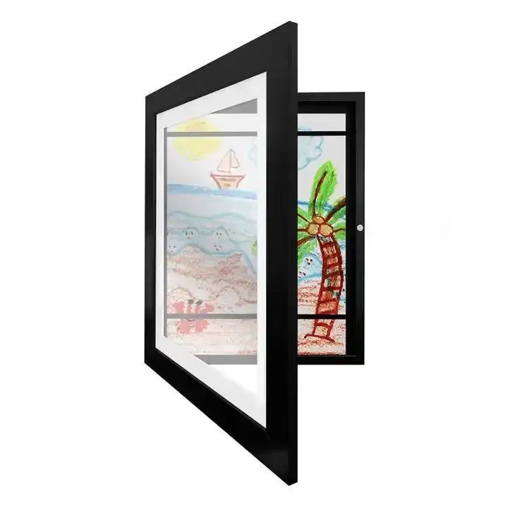 Custom Kids Artwork Picture Frame Shatter Resistant Glass Photo Frame