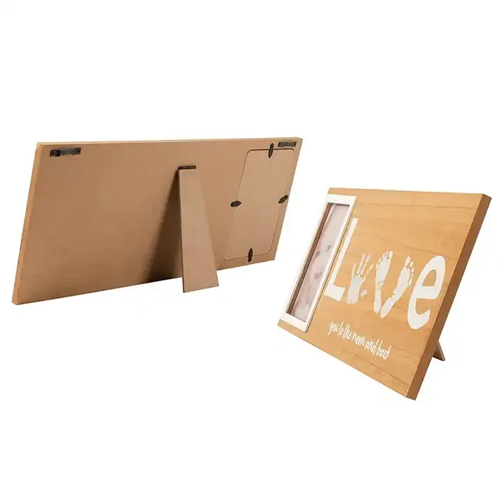 Custom Handmade Love Diy Photo Frame Baby Footprint and Handprint Picture Frame