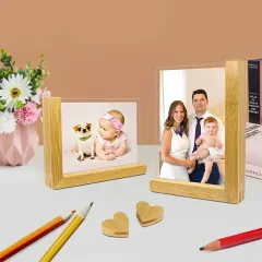 Customized Wooden Photo Frame Half Frame Picture Frame