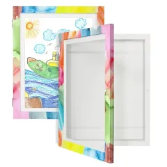 Custom Kids Artwork Picture Frame Shatter Resistant Glass Photo Frame
