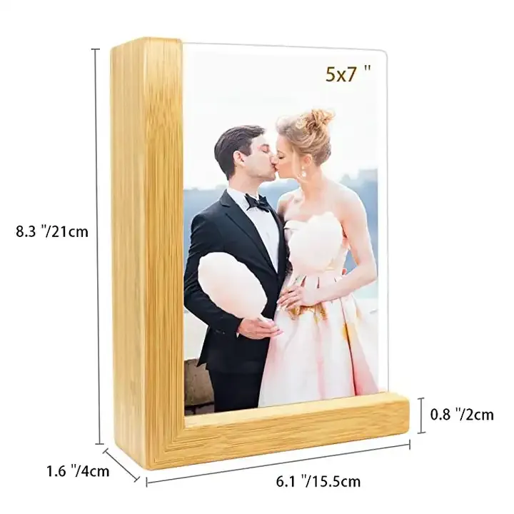 Customized Wooden Photo Frame Half Frame Picture Frame