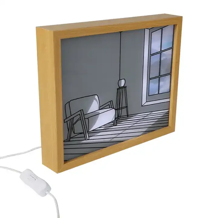 Custom Sympathy Gift Shadow Box LED Memorial Shadow Box Frame