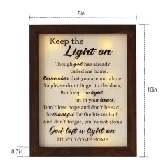 Wholesale Wood LED Shadow Box Sympathy Gift Shadow Box Frame