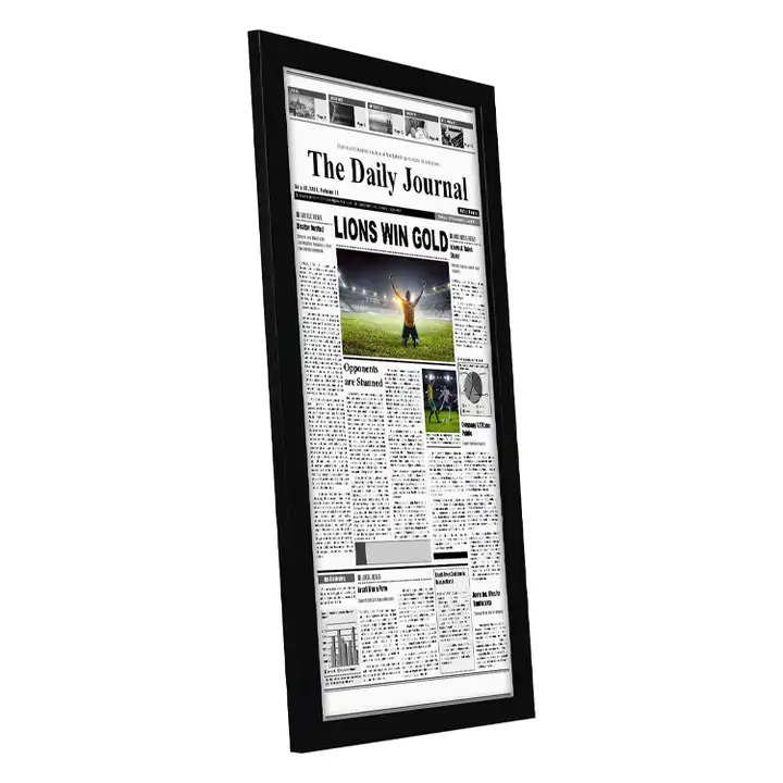 Wholesale 11x22 Frame - Assorted Media Cover Frame - Hanging Hardware Included - Fits 11x22 inch Newspapers