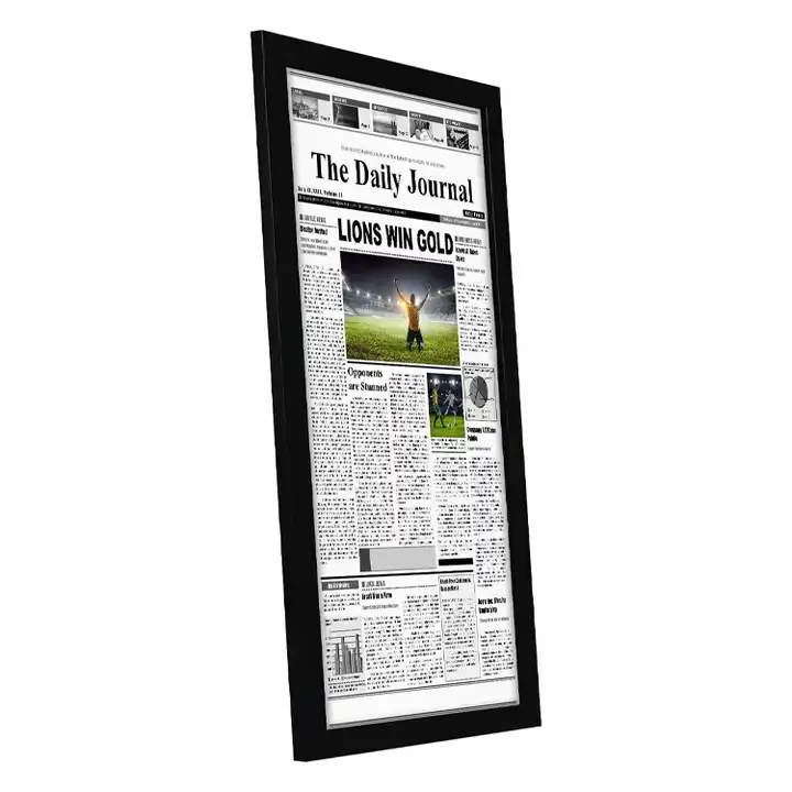 Wholesale 11x22 Frame - Assorted Media Cover Frame - Hanging Hardware Included - Fits 11x22 inch Newspapers