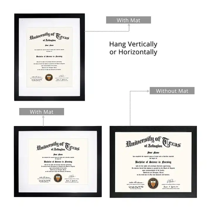 Wholesale Float Document Frame Certificate Picture Frame