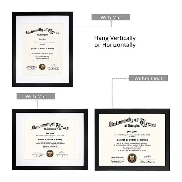 Wholesale Float Document Frame Certificate Picture Frame