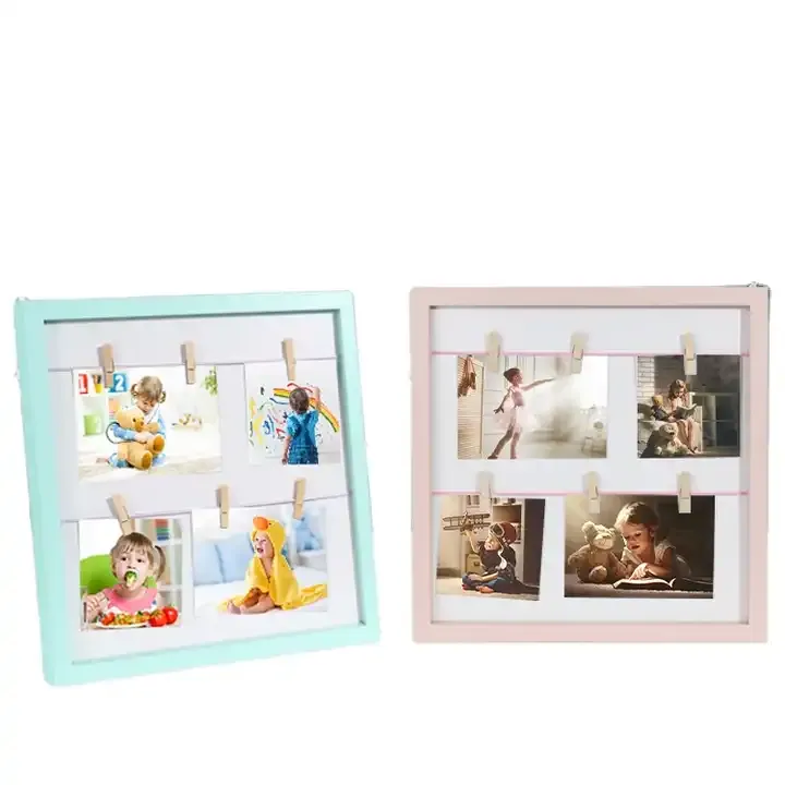 Customized Baby First Year Photo Frame Display Kids Art Picture Frame