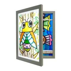 Customized Kids Art Frame Front Opening Kids Photo Frame