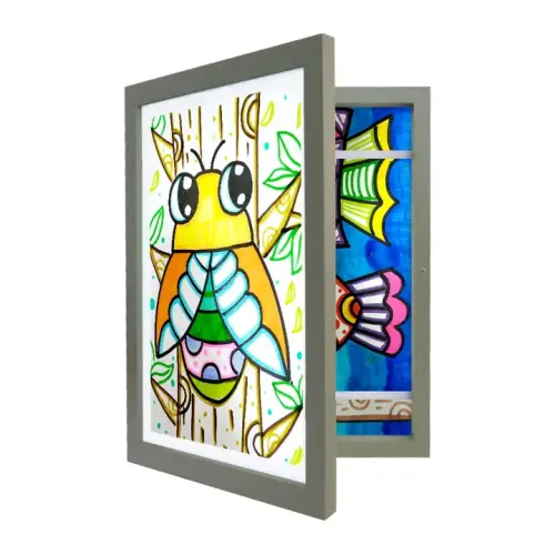 Customized Kids Art Frame Front Opening Kids Photo Frame