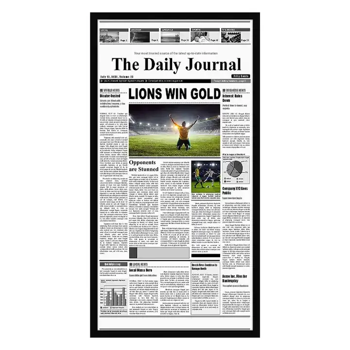 Wholesale 11x22 Frame - Assorted Media Cover Frame - Hanging Hardware Included - Fits 11x22 inch Newspapers