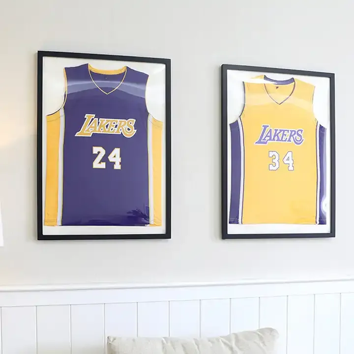 Wholesale MDF Jersey Shadow Box UV Protection Jersey Picture Frame