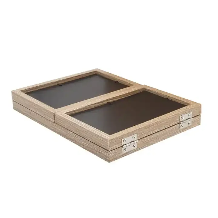 Wholesale Rustic Three Picture Frame, Triple Hinged Photo Frame with 3 Openings
