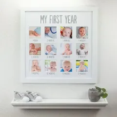 Customized Baby First Year Photo Frame Display Kids Art Picture Frame