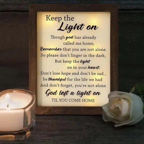 Wholesale Wood LED Shadow Box Sympathy Gift Shadow Box Frame