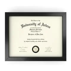 Custom MDF Document Frame Certificate Picture Frame