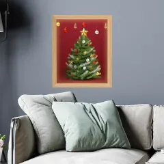 Custom 'Merry Christmas' LED Shadow Box Christmas Trees Shadow Box Frame