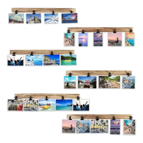 Custom Bar Message Board Photo Frame, Easy to Paste Wood Picture Frame