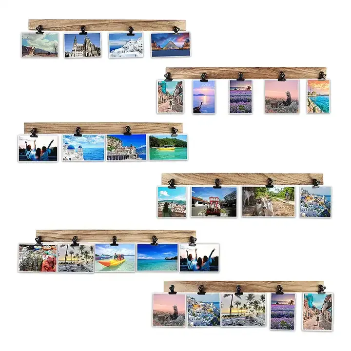 Custom Bar Message Board Photo Frame, Easy to Paste Wood Picture Frame