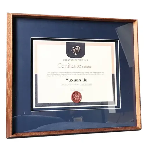 Customized Certificate Picture Frame Solid Wooden Photo Frame