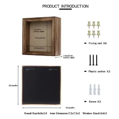 Wholesale 8x8 Shadow Box, Display Case with Linen Back, Medal Bouquet Shadow Box Frame