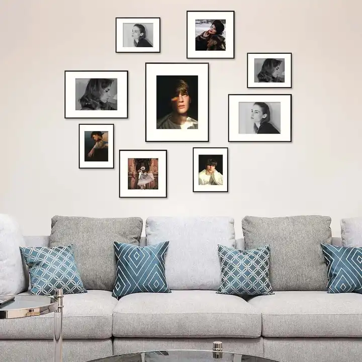 Customized Aluminum Photo Frame Black Metal Picture Frame