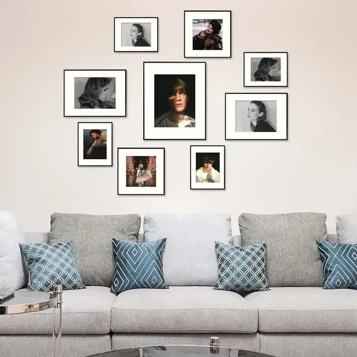 Customized Aluminum Photo Frame Black Metal Picture Frame
