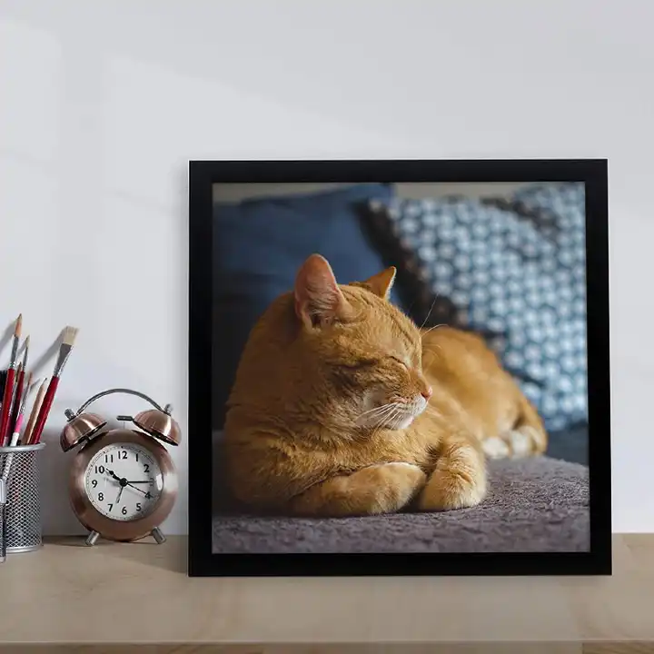 Custom 12x12 Black Wood Photo Frame Square Collage Picture Frame