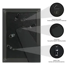 Custom Solid Wood Picture Frame Rustic Black Photo Frame