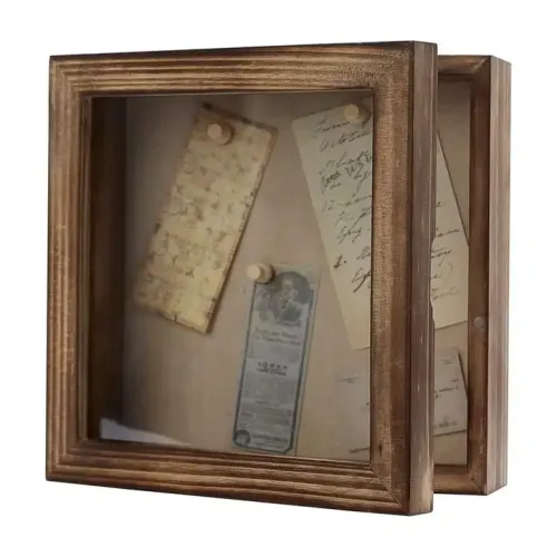 Wholesale 8x8 Shadow Box, Display Case with Linen Back, Medal Bouquet Shadow Box Frame