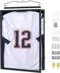 Custom Jersey Frame Display Case, Jersey Shadow Box with 98% UV Protection Acrylic Glass