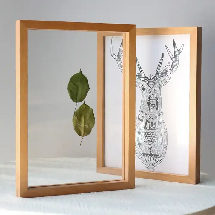 Wholesale Dried Flowers Plants Photo Frame Solid Wood Picture Frame