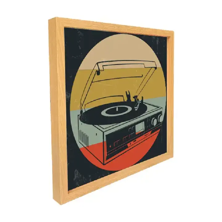 Customized Wooden Picture Frame High Definition Glass Photo Frame
