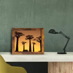Custom 4x6 & 8x10 Picture Frame Solid Wood Photo Frame with High Definition Glass