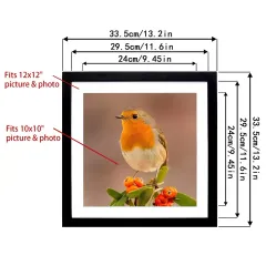 Wholesale 12x12 inch Square Photo Frame Solid Wood Picture Frame