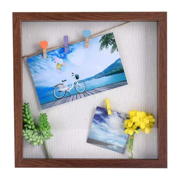 Wholesale Photo Display Shadow Box, Shadow Box Photo Frame with Linen Back