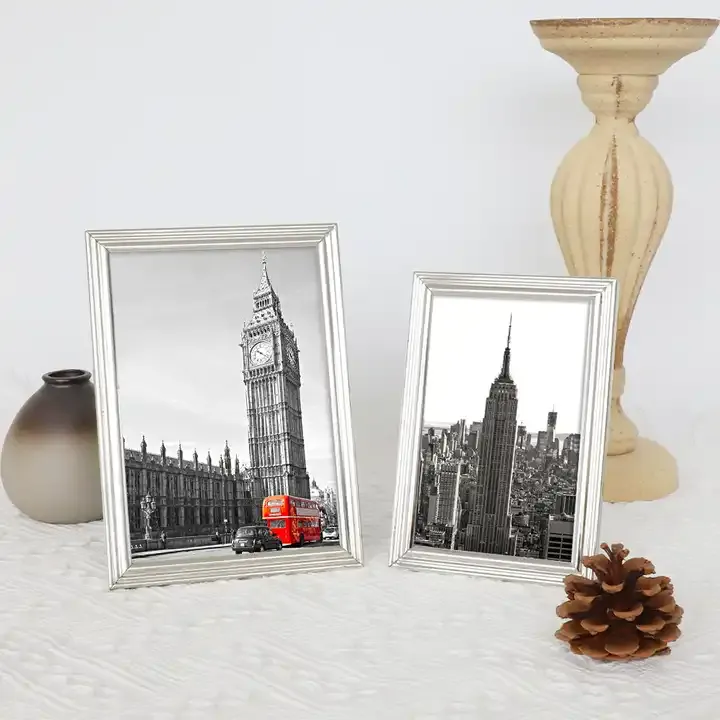Wholesale Metal Photo Frame Modern Simple Silver Picture Frame