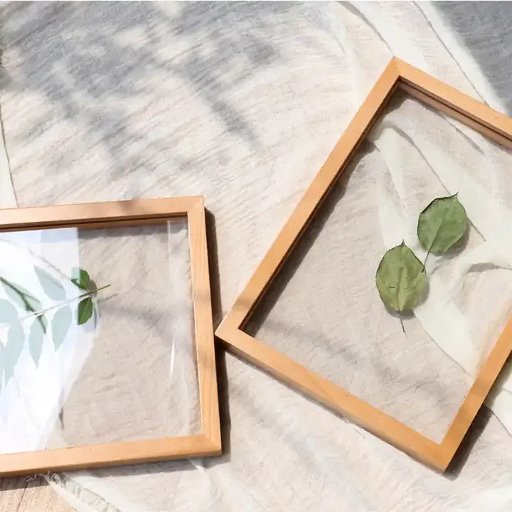 Wholesale Dried Flowers Plants Photo Frame Solid Wood Picture Frame