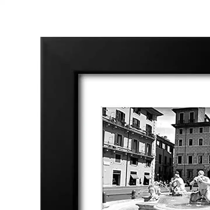 Custom Collage Picture Frame with Five Openings, Solid Wood Photo Frame