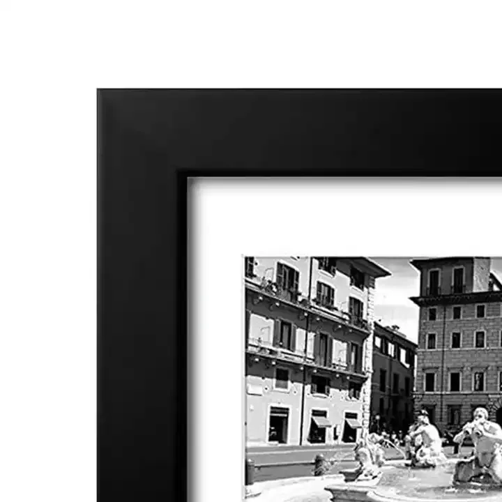 Custom Collage Picture Frame with Five Openings, Solid Wood Photo Frame