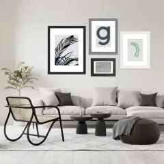 Custom Solid Wood Picture Frame Rustic Black Photo Frame