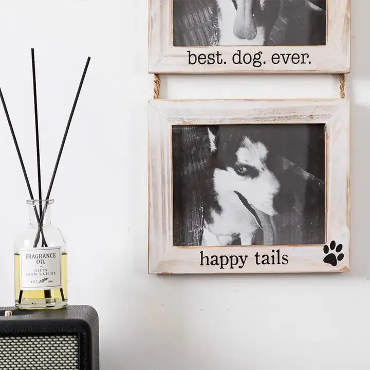Wholesale Rope Collage Picture Frame Solid Wood Rustic Photo Frame