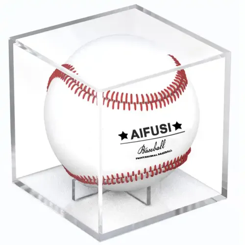 Custom Baseball Display Case, UV Protected Acrylic Cube Box