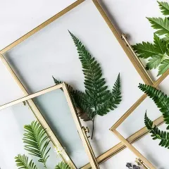Custom Metal Floating Picture Frame Double-Sided Glass Photo Frame