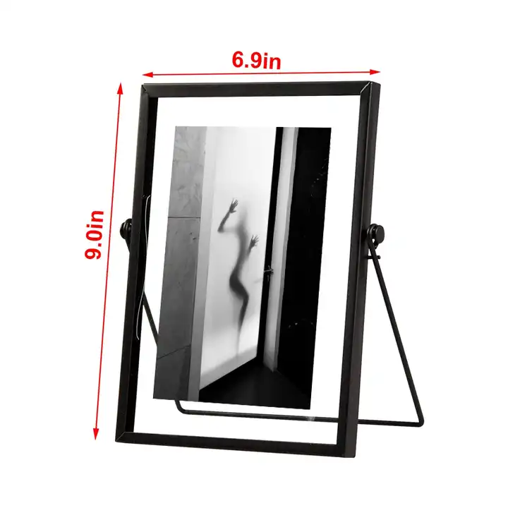 Custom Metal Photo Frame Picture Frame with Double-Sided Glass