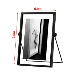 Custom Metal Photo Frame Picture Frame with Double-Sided Glass