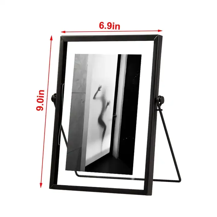 Custom Metal Photo Frame Picture Frame with Double-Sided Glass