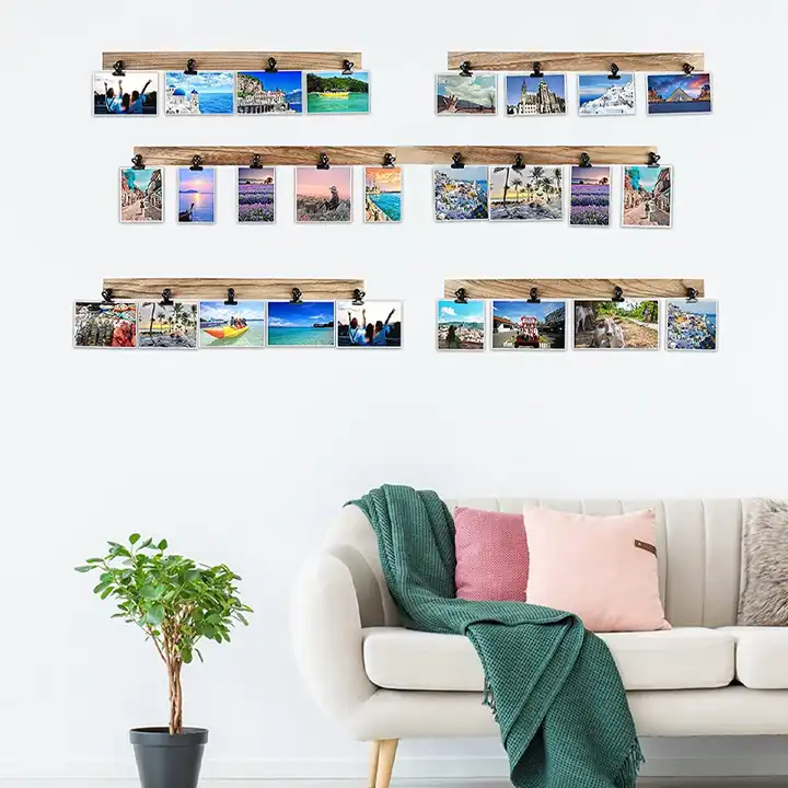 Custom Bar Message Board Photo Frame, Easy to Paste Wood Picture Frame