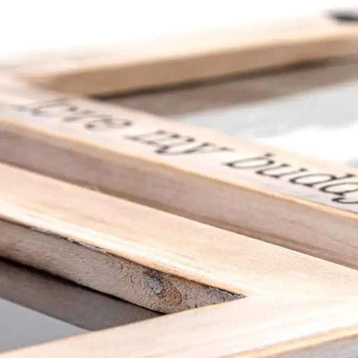 Wholesale Rope Collage Picture Frame Solid Wood Rustic Photo Frame